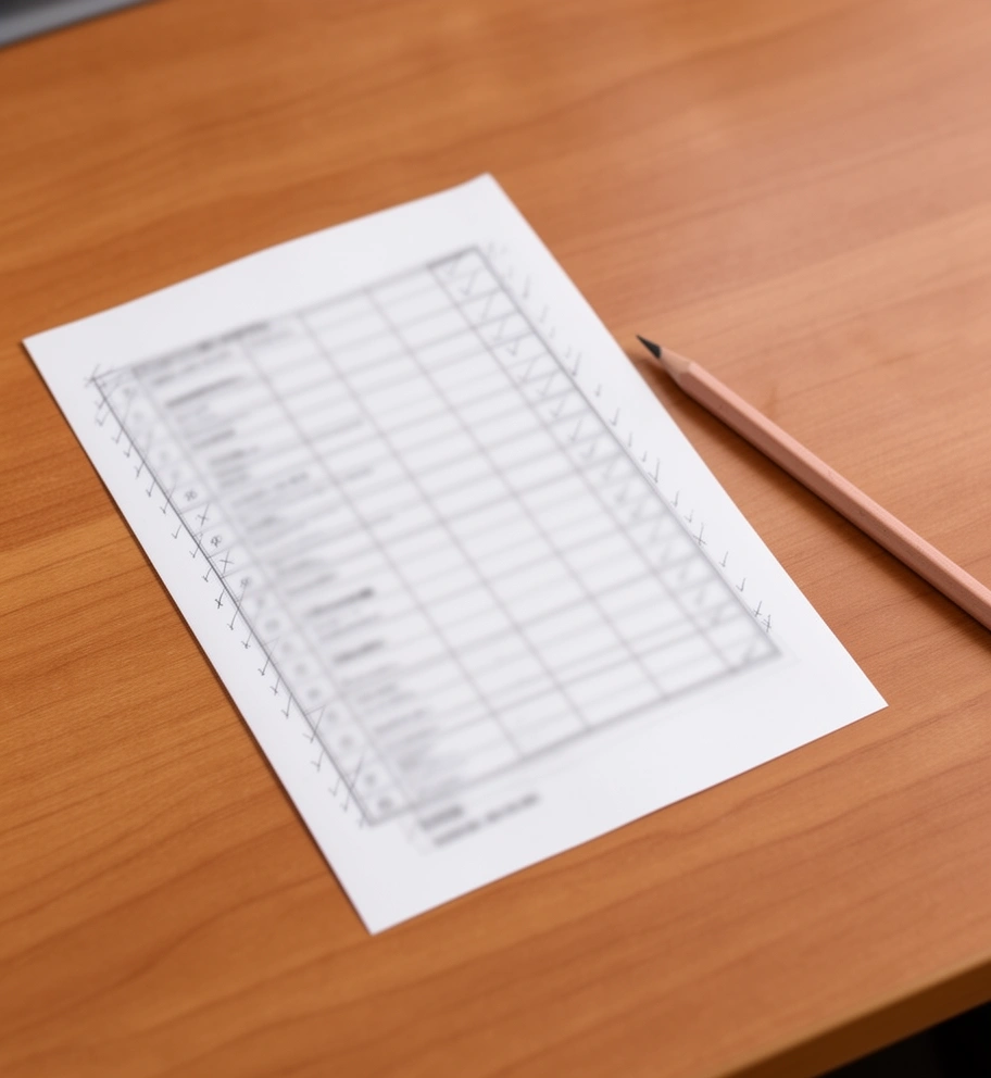 Hoja impresa con un plan de pagos mes por mes y anotaciones en lápiz